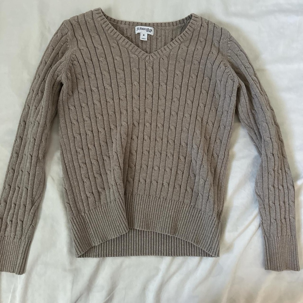 Light Brown St. John’s Bay knitted sweater